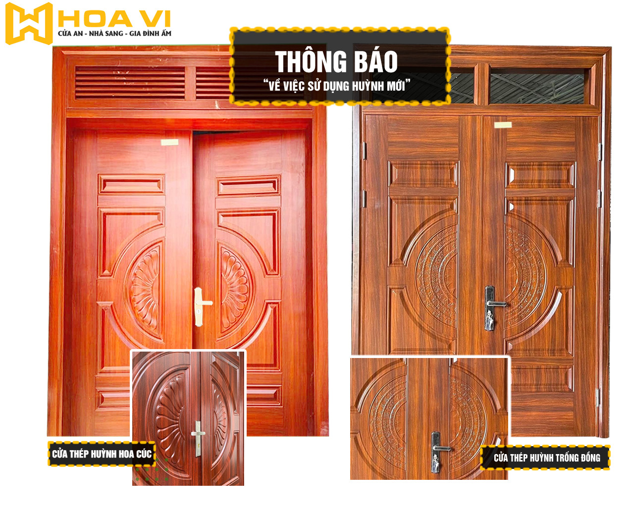 THÔNG BÁO MẪU HUỲNH MỚI