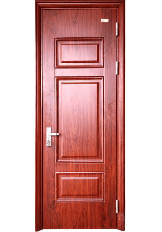 Cửa thép vân gỗ thông phòng cánh đơn HMB6023