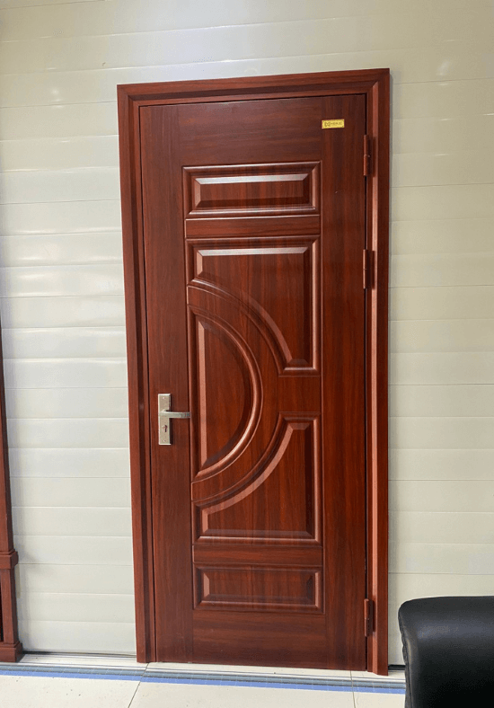 Cửa thép vân gỗ thông phòng cánh đơn HMB6005