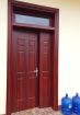 Cửa thép vân gỗ Hoa Vĩ 2 cánh lệch HMB6064